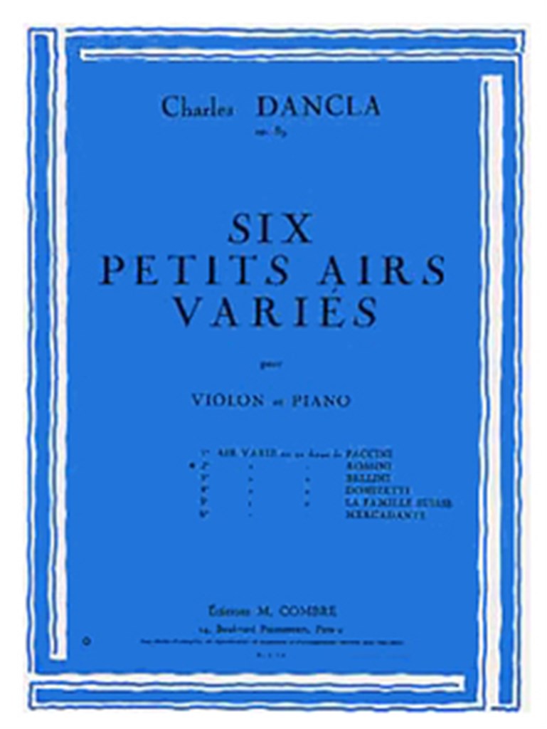 Air varié n°2 sur un thème de Rossini Op.89
